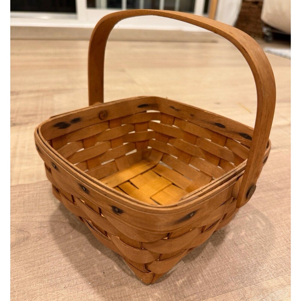 Vintage Longaberger  1998 Moving Handle Square Basket